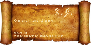 Keresztes János névjegykártya