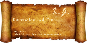 Keresztes János névjegykártya